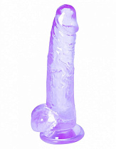 Прозрачный дилдо на присоске Intergalactic Rocket, 19 см, фиолетовый