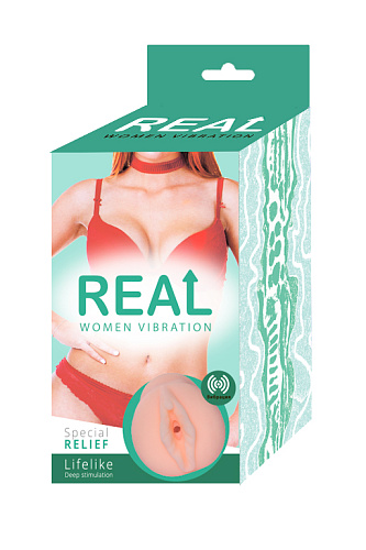 Реалистичный мастурбатор-вагина с вибрацией Real Women Vibration 1020