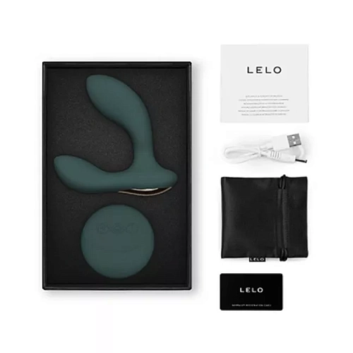 Массажер простаты с&nbsp;дистанционным пультом LELO Hugo 2&nbsp;Remote, темно-зеленый