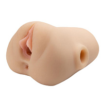 Мастурбатор вагина-анус с вибрацией Double Pounder