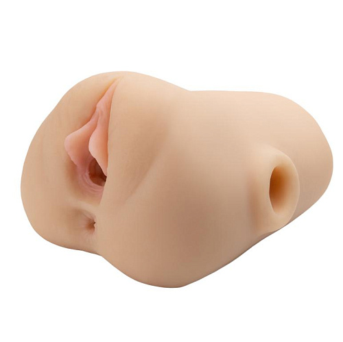 Мастурбатор вагина-анус с вибрацией Double Pounder