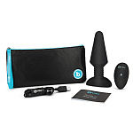 Вибровтулка с риммингом и ДУ b-Vibe Rimming XL, черная