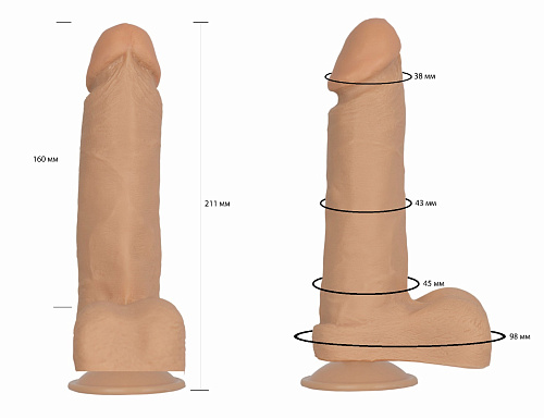 Фаллоимитатор Lovetoy 101500, 21 см