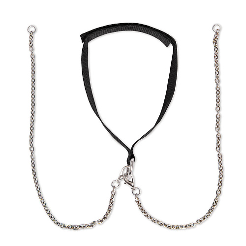 Большой БДСМ-набор Interchangeable Collar & Nipple Clips&nbsp;Set