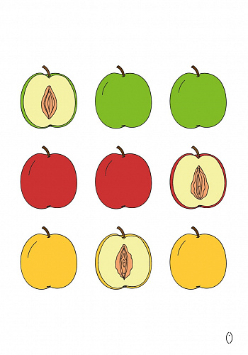 Секс открытка Яблочки