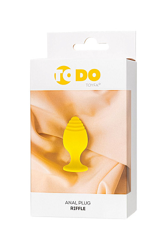 Рельефная анальная пробка Riffle, диам. 3.5&nbsp;см