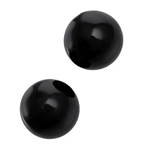Стеклянные вагинальные шарики без сцепки Sexus Glass, черные