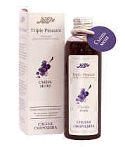 Разогревающее масло для орального секса JuLeJu Triple Pleasure Спелая смородина, 130 г