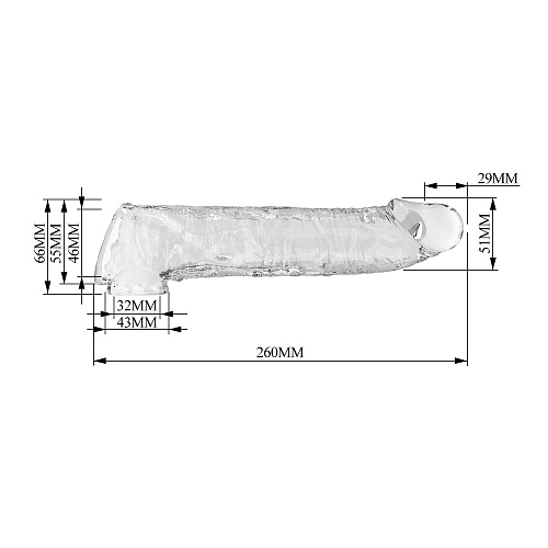 Регулируемый фаллоудлинитель Pretty Love, прозрачный