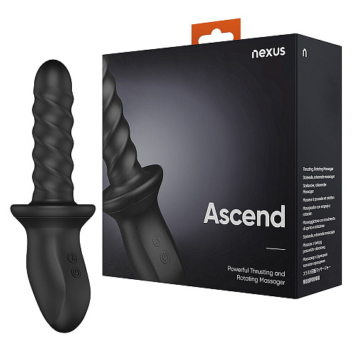 Анальный вибростимулятор с&nbsp;ротацией и&nbsp;поступательным движением Nexus Ascend Thrusting