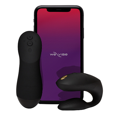 Вибратор для пар на&nbsp;ДУ&nbsp;We-Vibe Chorus Pro, черный
