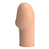 Телесная насадка на пенис с рельефом Huel