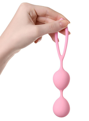 Вагинальные шарики со смещенным центром тяжести Toyfa A-Toys Rai, нежно-розовые