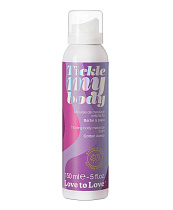 Хрустящая массажная пенка Love to Love Tickle My Body Сахарная вата, 150 мл