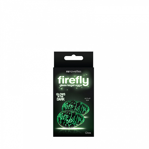 Вагинальные шарики без сцепки NSnovelties Firefly Glass Kegel Eggs