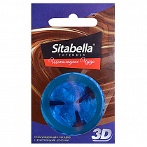 Презерватив-насадка с маленькими усиками и ароматом Sitabella 3D Шоколадное Чудо, 1 шт