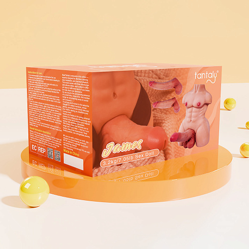 Мужской торс со&nbsp;сменными фаллоимитаторами Tantaly James