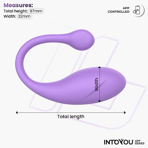 Интерактивное виброяйцо с ДУ IntoYou Bulby, сиреневое