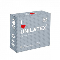 Рельефные презервативы Unilatex Dotted 3 шт
