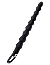 Анальная цепочка с вибрацией A-Toys Cheran, 32.7 см, черная