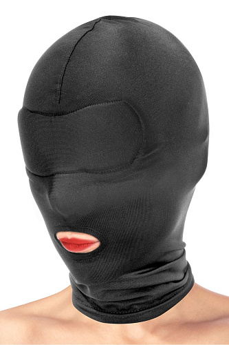 Глухая маска-шлем Fetish Tentation с отверстием для рта