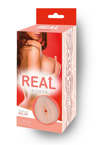 Реалистичный мастурбатор-вагина Real Woman Рыжая