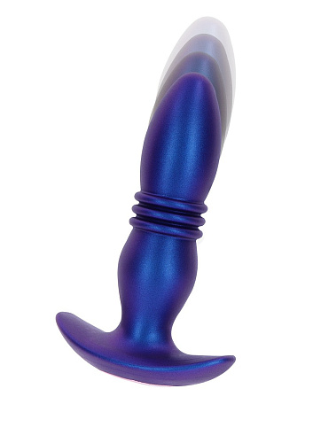 Анальная вибропробка с поступательным движением на ДУ Toy Joy The Tough Thrusting Vibro Plug