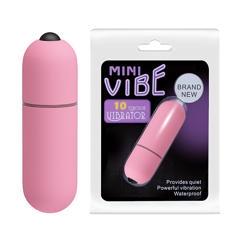 Вибропуля для клитора Baile Mini Vibe, розовая