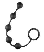 Анальные шары Classic Anal Beads, диам. 2.3 см, черные