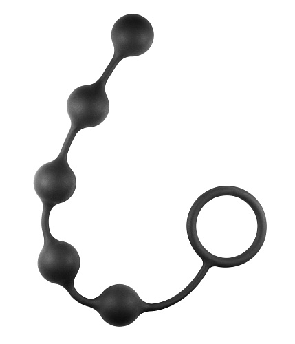 Анальные шары Classic Anal Beads, диам. 2.3 см, черные