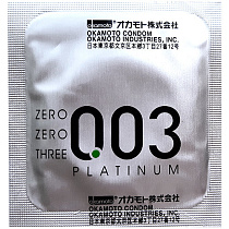 Ультратонкий латексный презерватив Okamoto 0.03, 1 штука