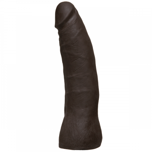 Тонкая насадка-фаллоимитатор 19 см «живая кожа» Vac-U-Lock 7» шоколадная