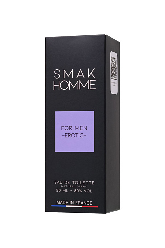 Туалетная вода с&nbsp;афродизиаками RUF SMAK HOMME для мужчин, 50&nbsp;мл