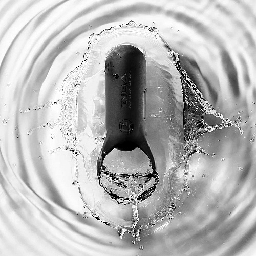 Эрекционное кольцо Tenga SVR+ Black с&nbsp;вибрацией