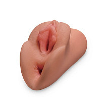 Двойной реалистичный мастурбатор вагина-анус PDX Plus Perfect Pussy Double Stroker Tan