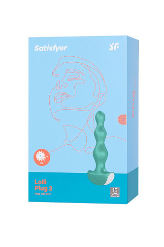 Анальная елочка Satisfyer Lolli Plug 2, зеленая