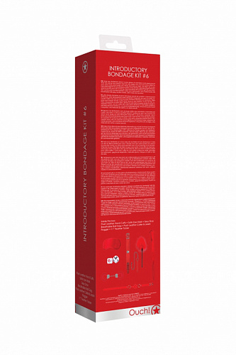 БДСМ-набор Introductory Bondage Kit №6, красный