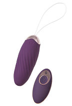 Виброяйцо с имитацией фрикций и ДУ JOS Bumpy, фиолетовое