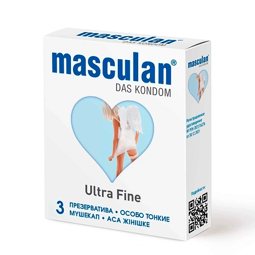 Ультратонкие презервативы Masculan Ultra Type 2 Ultra&Fine, 3 шт