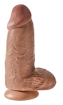 Толстый фаллоимитатор Chubby Tan 9, коричневый 
