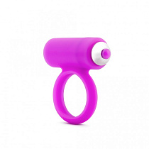 Эрекционное кольцо с вибрацией PinkVibe, фиолетовое