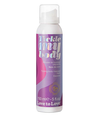 Хрустящая массажная пенка Love to Love Tickle My Body Кокос, 150 мл