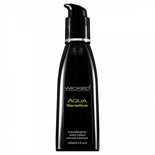 Водный вагинальный лубрикант для чувствительной кожи Wicked Aqua Sensitive, 240 мл