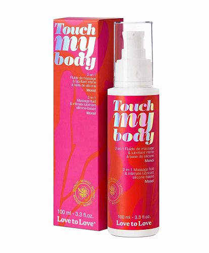 Силиконовый вагинальный лубрикант для секса и массажа Love To Love Touch my Body Моной 100 мл