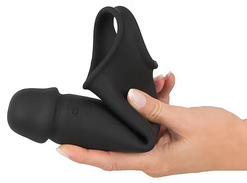 Большая вибронасадка на&nbsp;пенис с&nbsp;ДУ&nbsp;Rebel