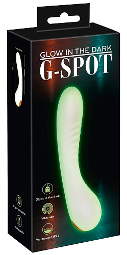 Светящийся в&nbsp;темноте вибратор для точки G&nbsp;Glow in&nbsp;The Dark G-Spot