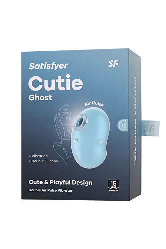 Вакуумный вибростимулятор Satisfyer Cutie Ghost, голубой