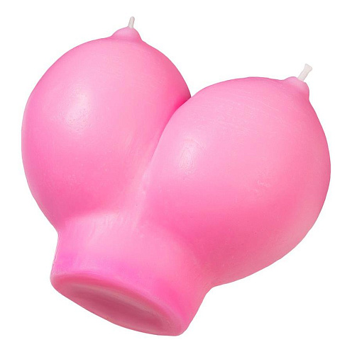 Сувенирная свеча Pecado BDSM Сиськи, розовая