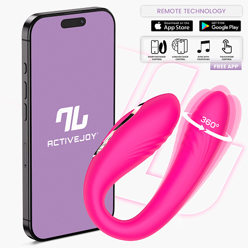 Вибромассажер для пар с вращением и ДУ IntoYou Couty