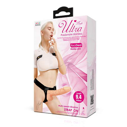 Страпон с вибрацией Baile Ultra, 24 см